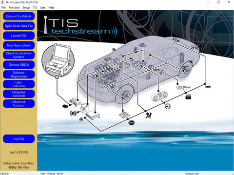 Image of Toyota TIS Techstream OBD2